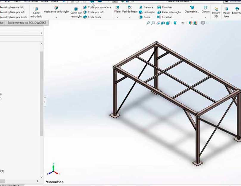 SOLIDWORKS Estruturas Metálicas